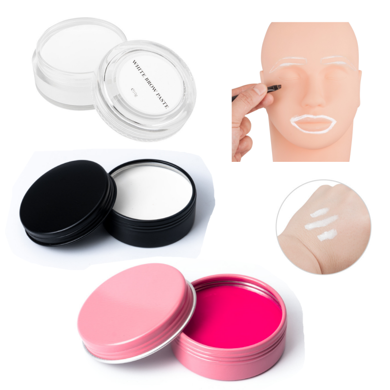 White Toner Transfer Paper - White/Pink Tattoo Brow Paste Microblading Eyebrow