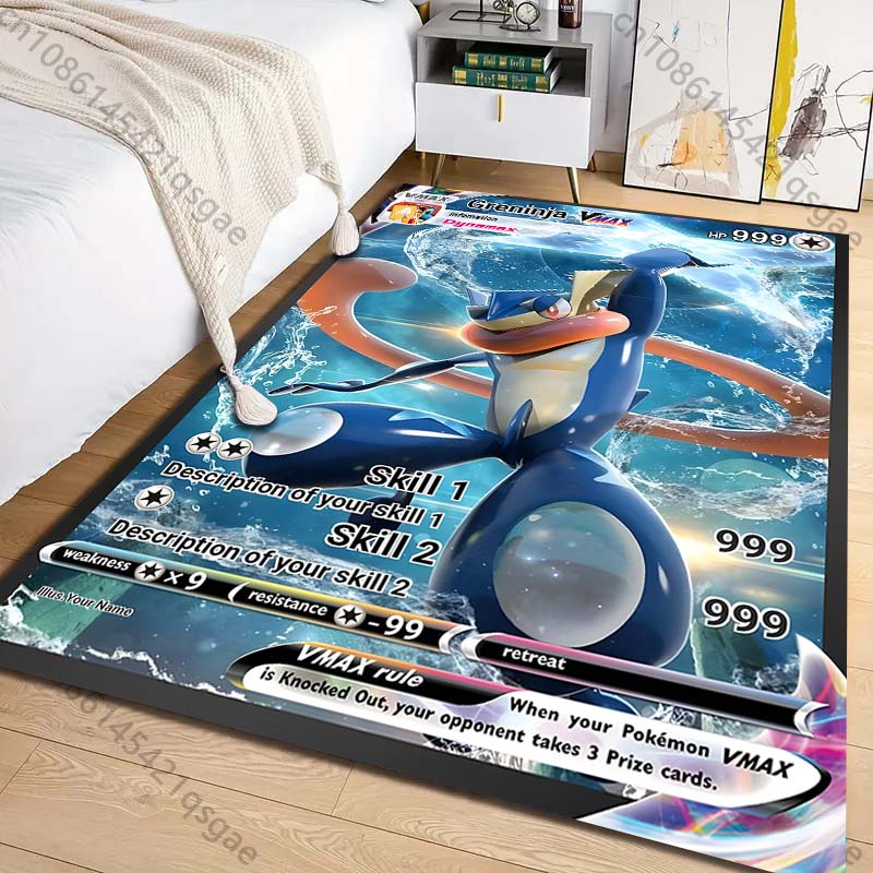 Commercial Printing Format - 1PC Pokémon Greninja Cards Print Carpet