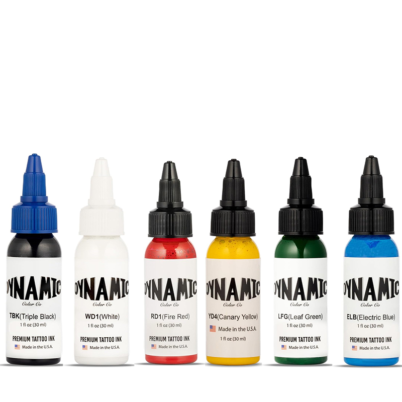 White Toner Transfer Paper - Tattoo Ink Set 6 Bottles (1