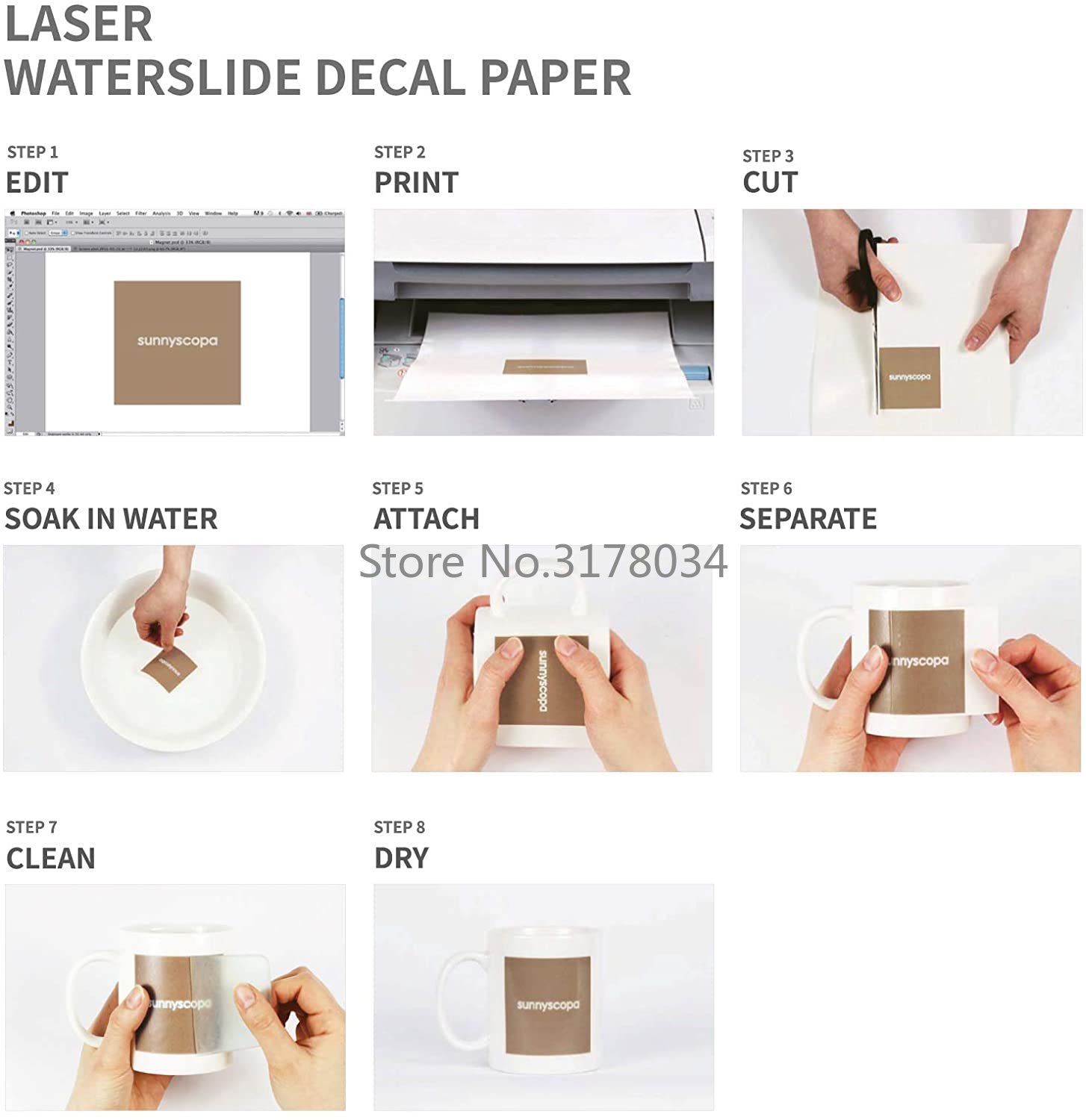 20 Sheets A4 White color Laser - огляд і ціна White Toner Transfer Paper