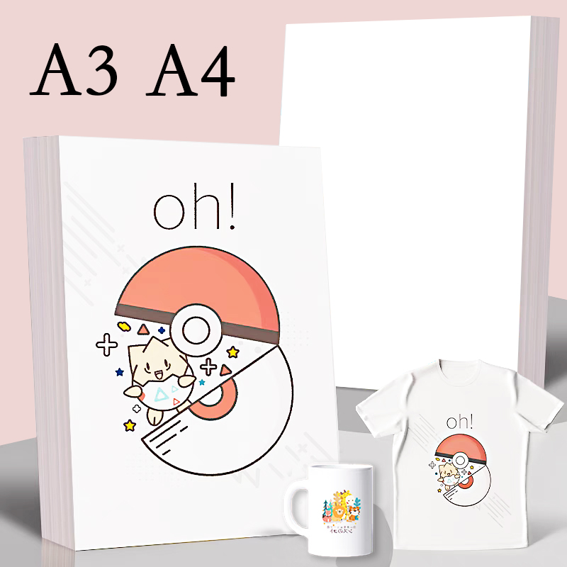 20/50Pcs A3 A4 Sublimation Hea - огляд і ціна White Toner Transfer Paper