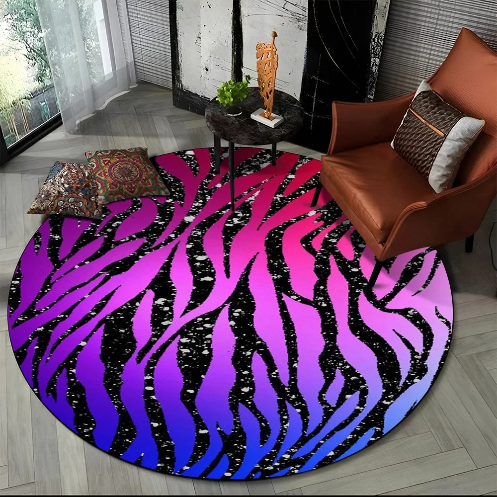 Pink Zebra Stripe Print Round  - огляд і ціна Commercial Printing Format