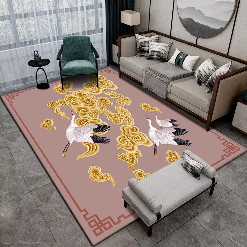 Chinese Style Flower Carpet fo - огляд і ціна Commercial Fabric Printing