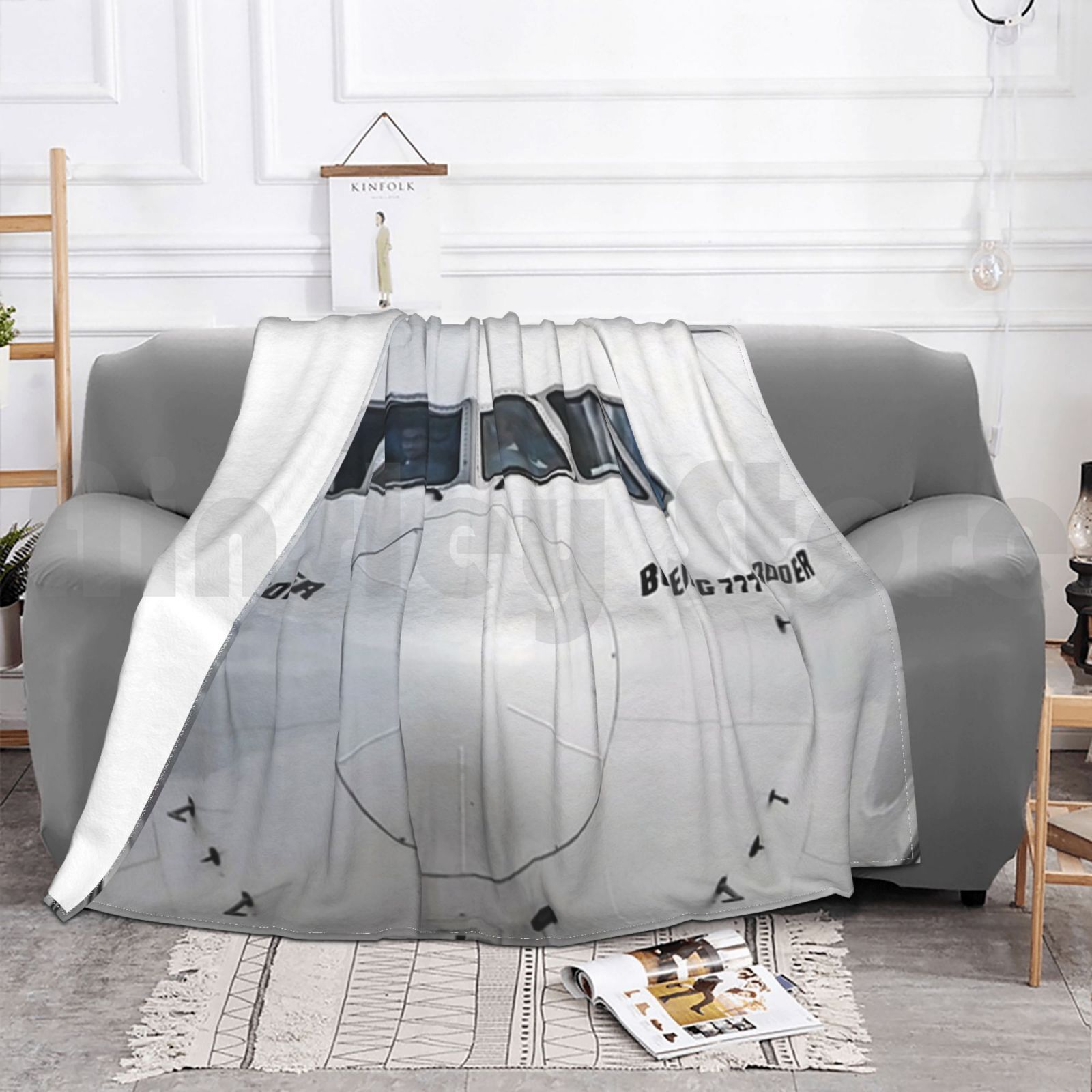 Boeing 777 Nose View Blanket F - огляд і ціна Commercial Fabric Printing