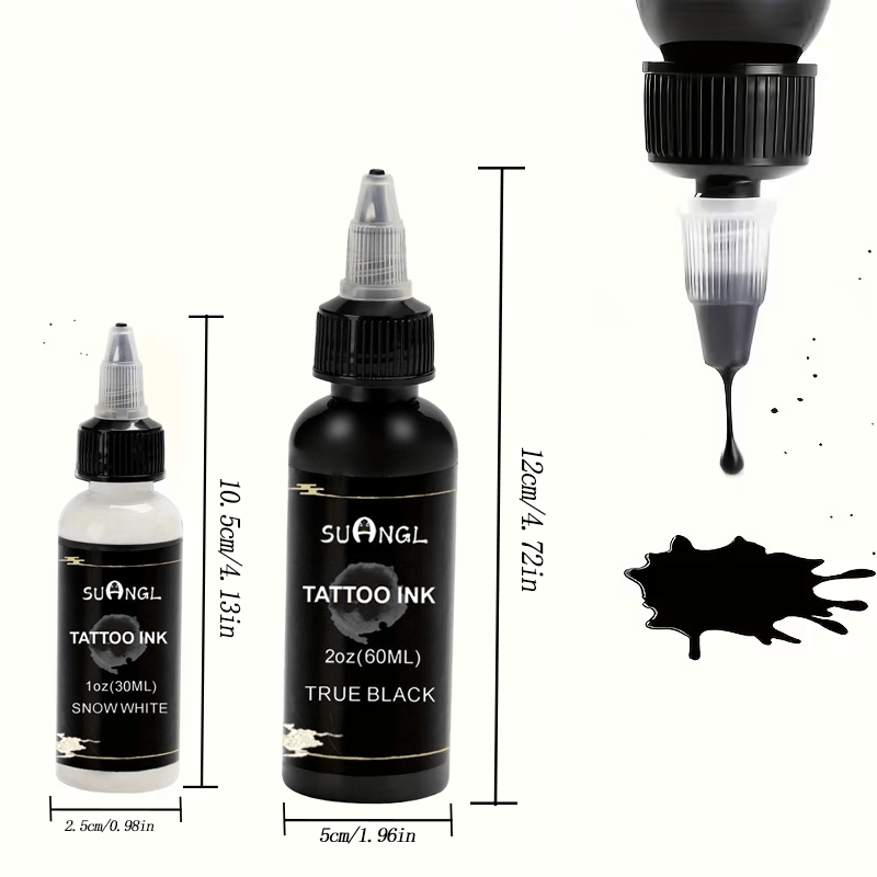 SUANGL Tattoo Ink Set Black Wh - огляд і ціна White Toner Transfer Paper